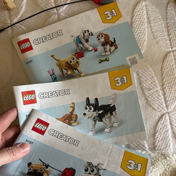 Like New Lego Adorable Dogs 3 in 1 set. Built once. All instructions included. - Picture 2 of 10